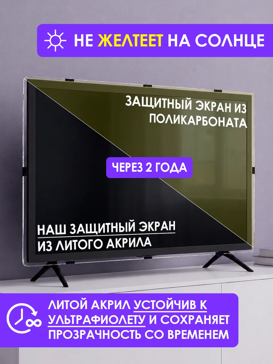 Защитный экран для старого телевизора 58" 1306×770мм купить,NaN