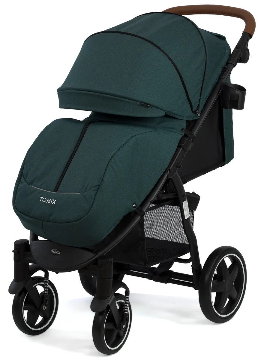 Коляска прогулочная Tomix Stella 2022 Dark green/Black купить,0