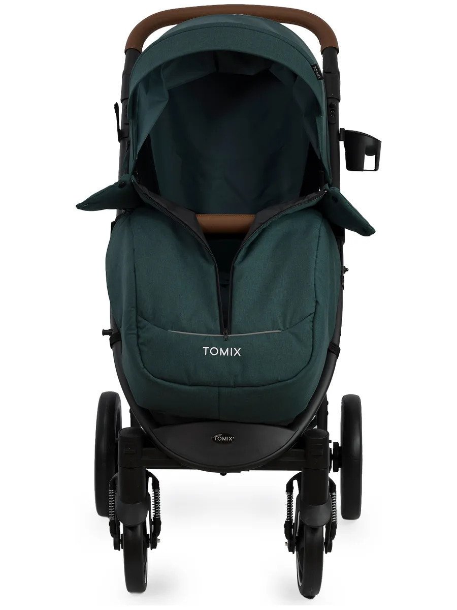 Коляска прогулочная Tomix Stella 2022 Dark green/Black купить,0