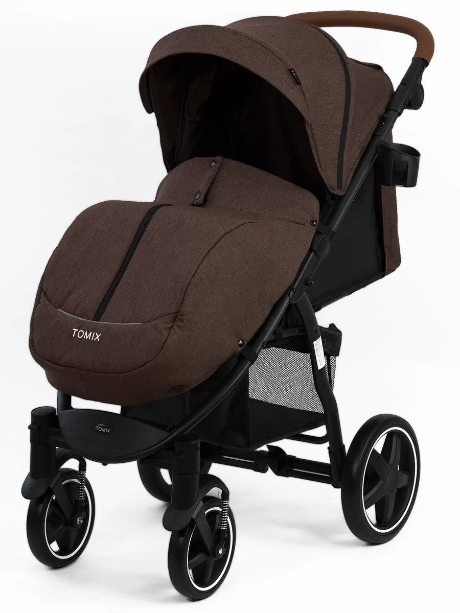 Коляска прогулочная Tomix Stella 2022 Dark brown/black купить,NaN