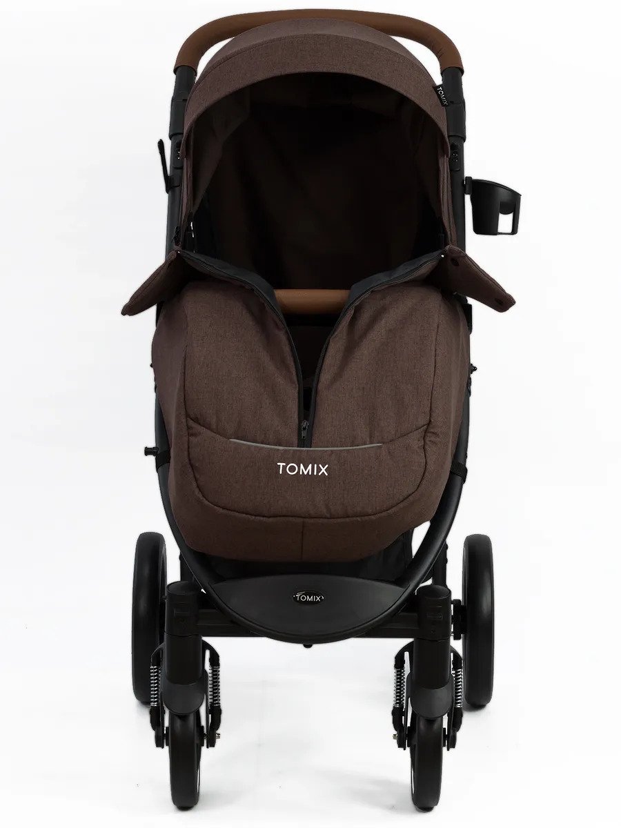 Коляска прогулочная Tomix Stella 2022 Dark brown/black купить,NaN