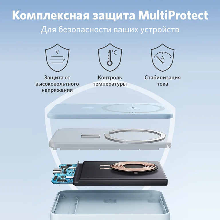 Power Bank Anker PowerCore Mag Go A1611G31-BL 5000mAh Blue