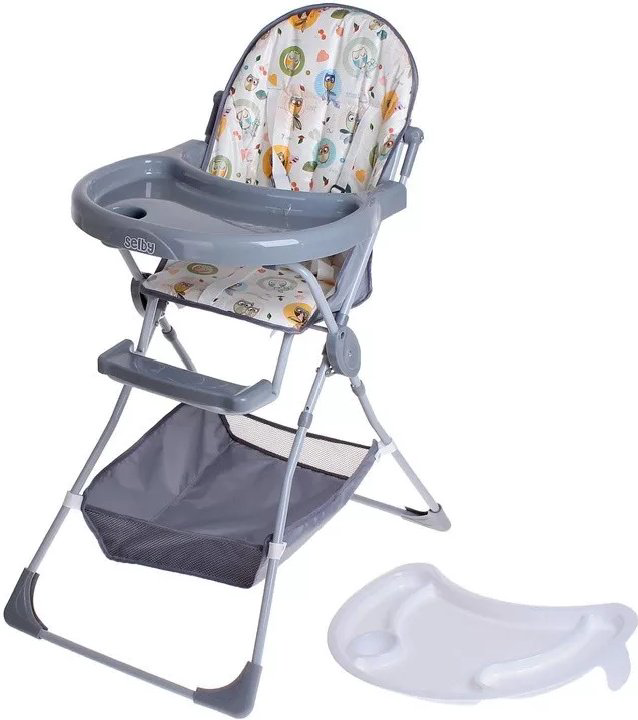 Стульчик для кормления Selby 252 Совы Grey купить,NaN