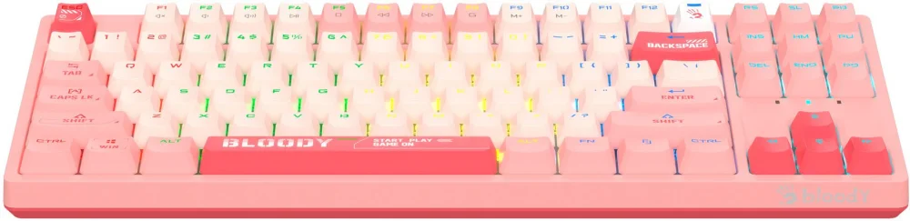 Клавиатура A4Tech Bloody S87 ASH Pink купить,0