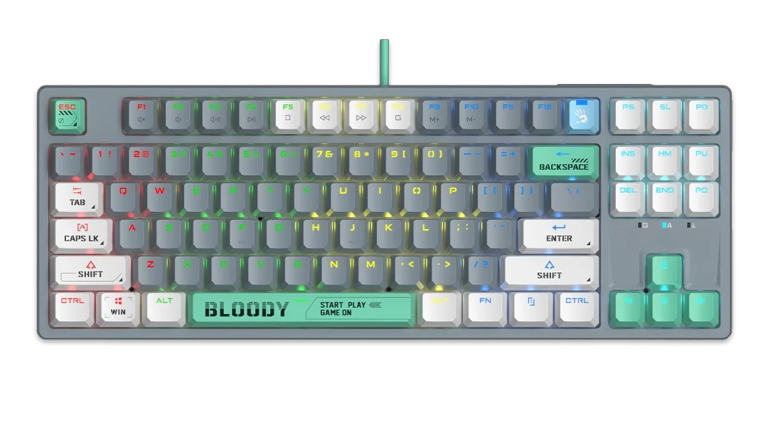 Клавиатура A4Tech Bloody S87 ASH Grey