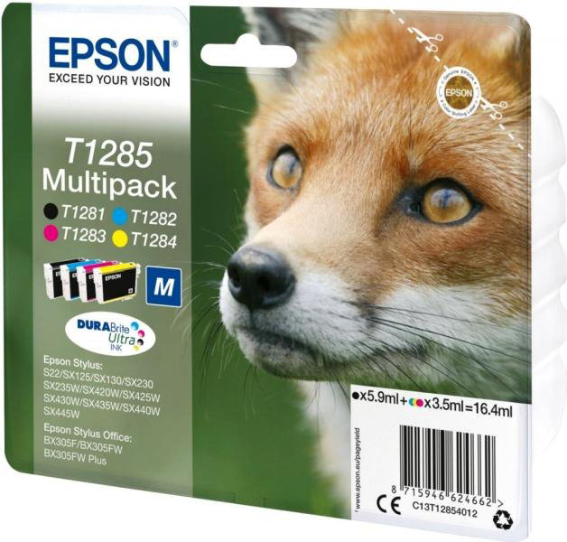 Картридж Epson C13T12854012 многоцветный купить,NaN