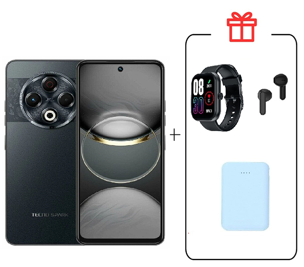 Смартфон Tecno Spark 30 8/128Gb Stellar Shadow + подарок купить,NaN