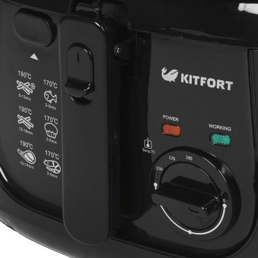 Фритюрница Kitfort КТ-2018 черный - ForteMarket Фритюрница Kitfort КТ-2018 черный купить,35825
