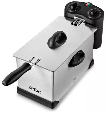 Фритюрница Kitfort KT-4052 серебристый-черный купить,32090