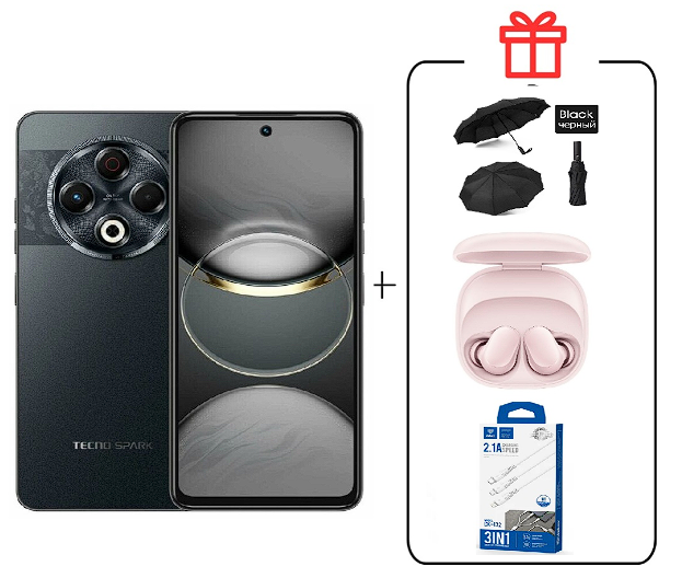 Смартфон Tecno Spark 30 8/128Gb Stellar Shadow + подарок купить,NaN