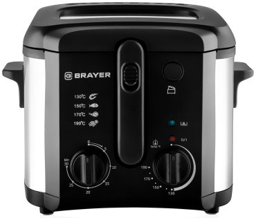 Фритюрница BRAYER BR2833 черный, серебристый купить,NaN