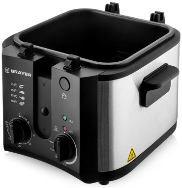 Фритюрница BRAYER BR2833 черный, серебристый купить,NaN