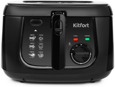 Фритюрница Kitfort KT-2018 черный купить,0