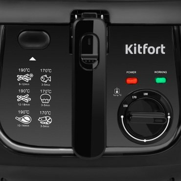 Фритюрница Kitfort KT-2018 черный купить,0