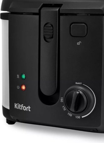 Фритюрница Kitfort KT-4076 чёрный черный купить,0