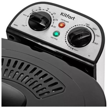 Фритюрница Kitfort КТ-6239 белый, черный - ForteMarket Фритюрница Kitfort КТ-6239 белый, черный купить,0
