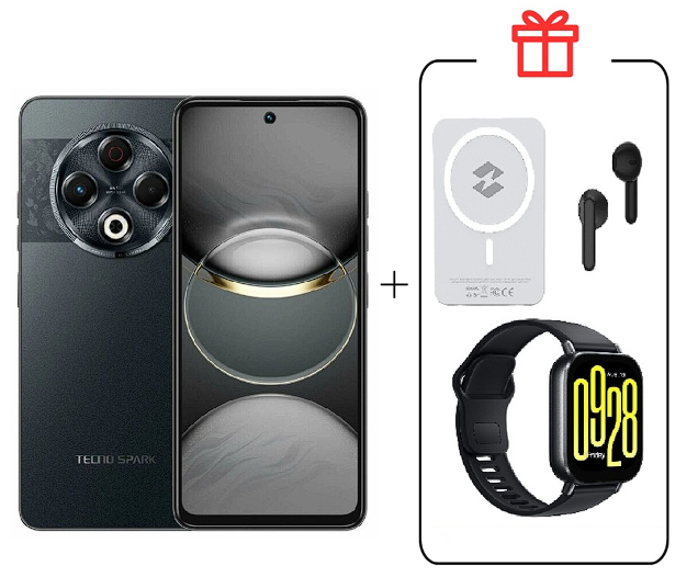 Смартфон Tecno Spark 30 8/128Gb Stellar Shadow + подарок купить,NaN
