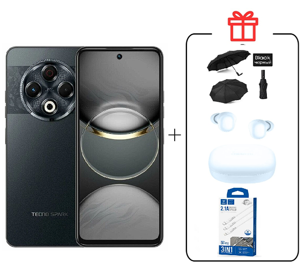 Смартфон Tecno Spark 30 8/128Gb Stellar Shadow + подарок купить,NaN