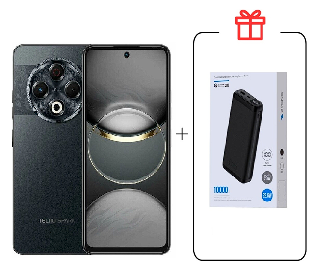 Смартфон Tecno Spark 30 8/128Gb Stellar Shadow + подарок купить,NaN