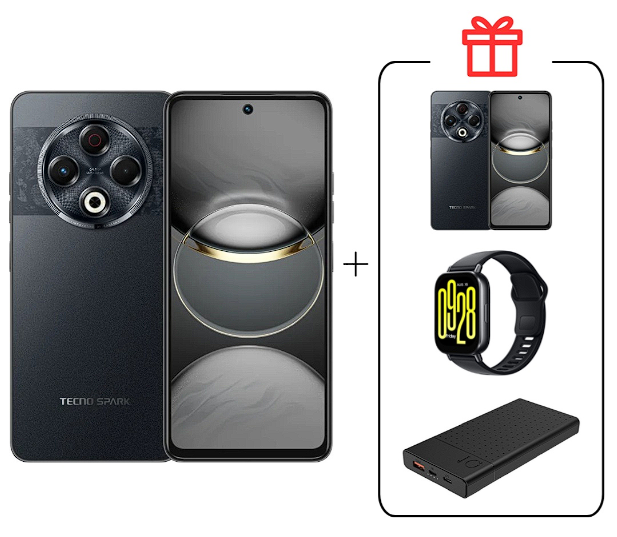 Смартфон Tecno Spark 30 8/128Gb Stellar Shadow + подарок купить,NaN