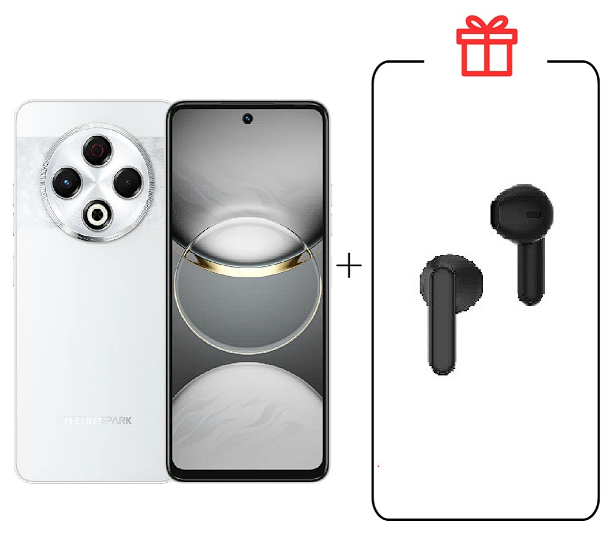 Смартфон Tecno Spark 30 8/256Gb Astral Ice+ Подарок купить,NaN