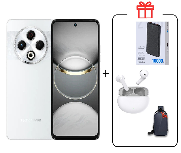 Смартфон Tecno Spark 30 8/256Gb Astral Ice+ Подарок купить,NaN