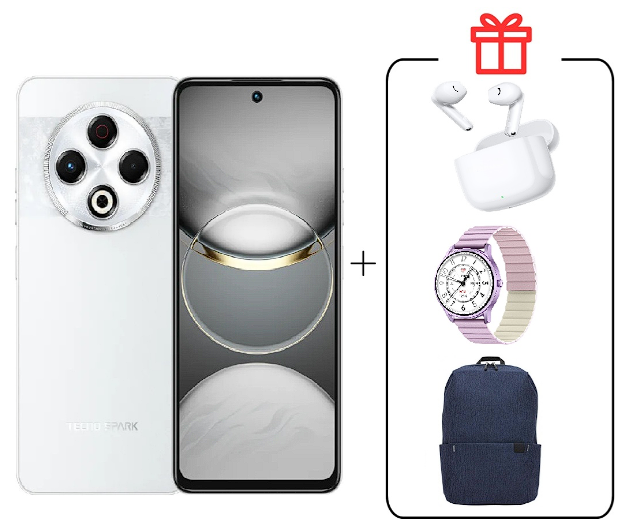 Смартфон Tecno Spark 30 8/256Gb Astral Ice+ Подарок купить,NaN