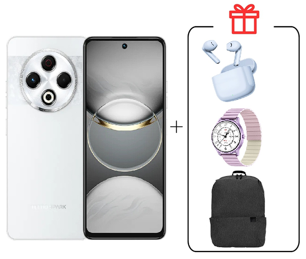 Смартфон Tecno Spark 30 8/256Gb Astral Ice+ Подарок купить,NaN
