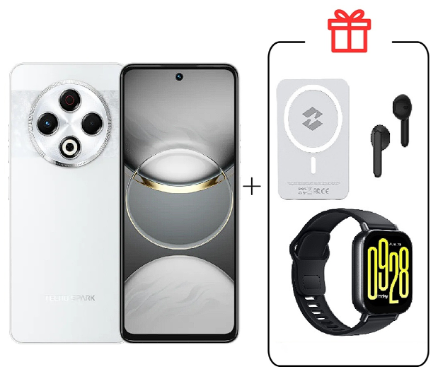 Смартфон Tecno Spark 30 8/256Gb Astral Ice+ Подарок купить,NaN