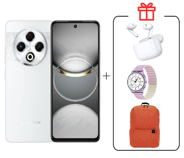 Смартфон Tecno Spark 30 8/256Gb Astral Ice+ Подарок купить,NaN