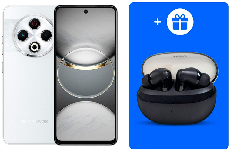 Смартфон Tecno Spark 30 8/256Gb Astral Ice+ Подарок купить,NaN