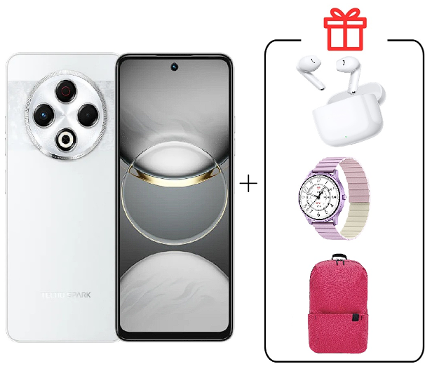 Смартфон Tecno Spark 30 8/256Gb Astral Ice+ Подарок купить,NaN