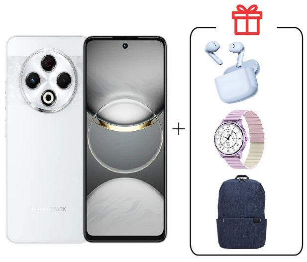 Смартфон Tecno Spark 30 8/256Gb Astral Ice+ Подарок купить,NaN
