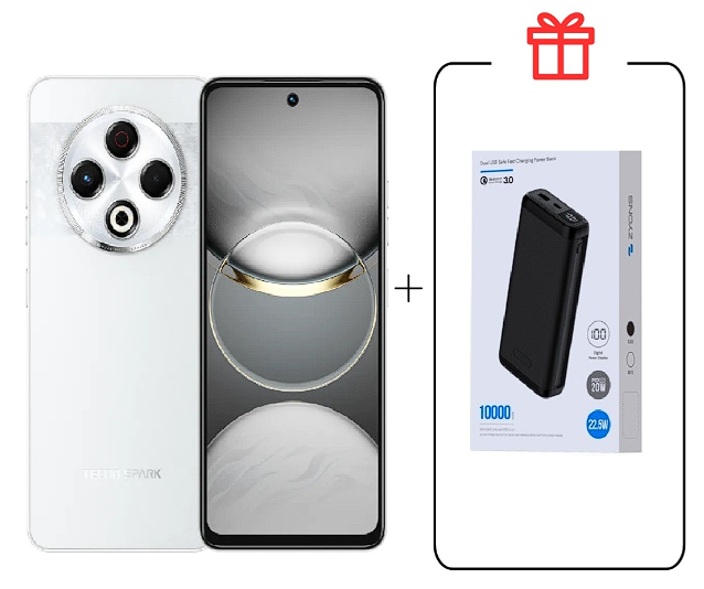Смартфон Tecno Spark 30 8/256Gb Astral Ice+ Подарок купить,NaN