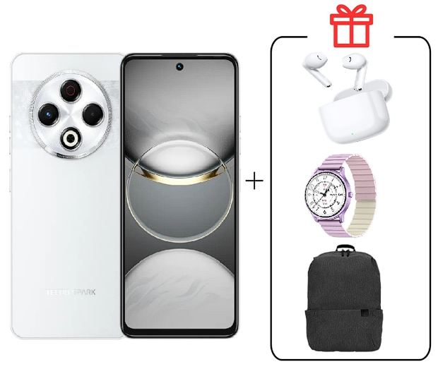Смартфон Tecno Spark 30 8/256Gb Astral Ice+ Подарок купить,NaN