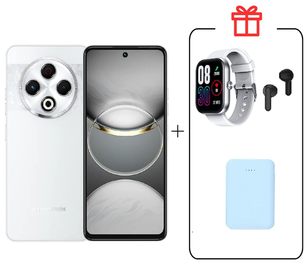 Смартфон Tecno Spark 30 8/256Gb Astral Ice+ Подарок купить,NaN