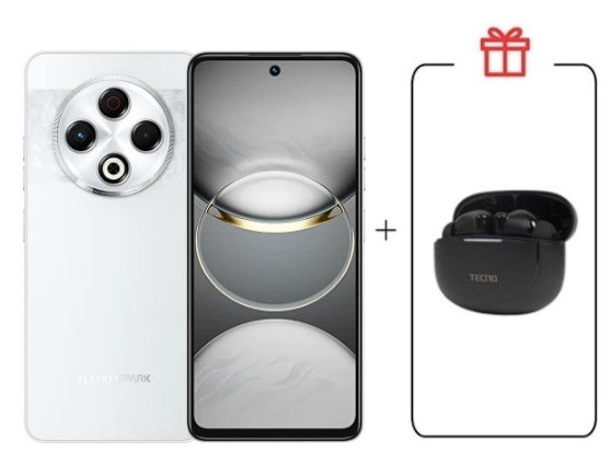 Смартфон Tecno Spark 30 8/256Gb Astral Ice+ Подарок купить,NaN
