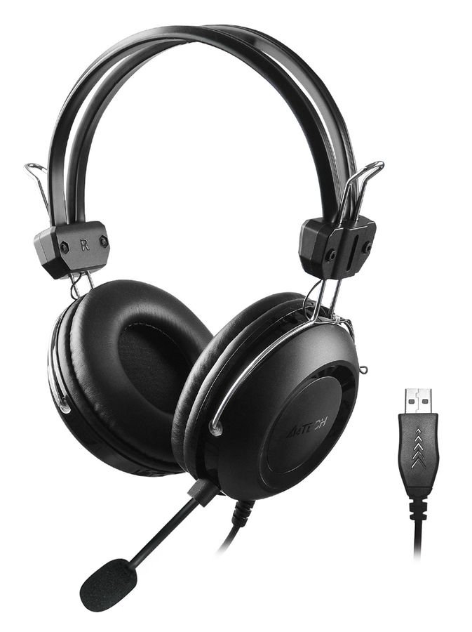 Наушники A4tech HU-35 черные купить,7924