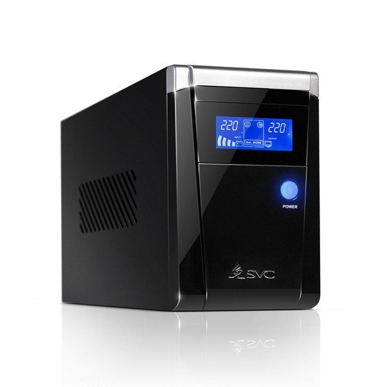 Источник бесперебойного питания SVC V-1500-F-LCD черный