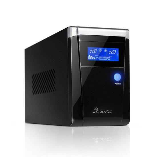 Источник бесперебойного питания SVC V-1500-F-LCD черный