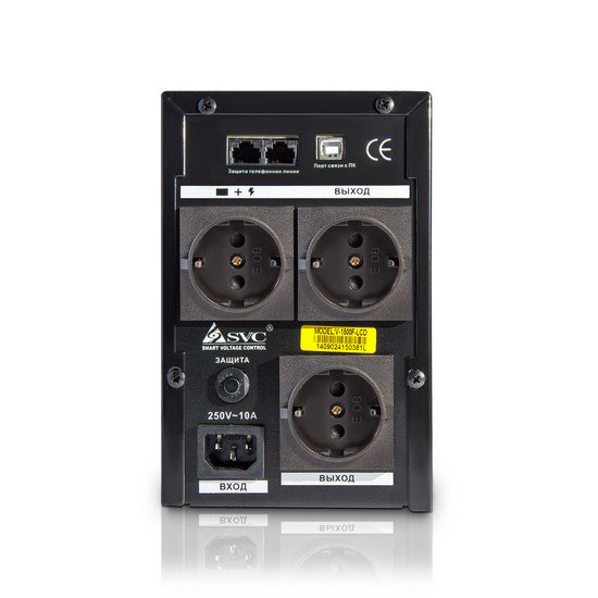 Источник бесперебойного питания SVC V-1500-F-LCD черный - ForteMarket Источник бесперебойного питания SVC V-1500-F-LCD черный купить,69722