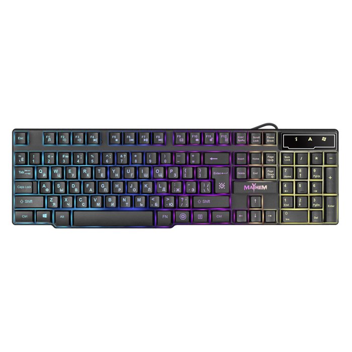 Клавиатура Defender Mayhem GK-360DL черная