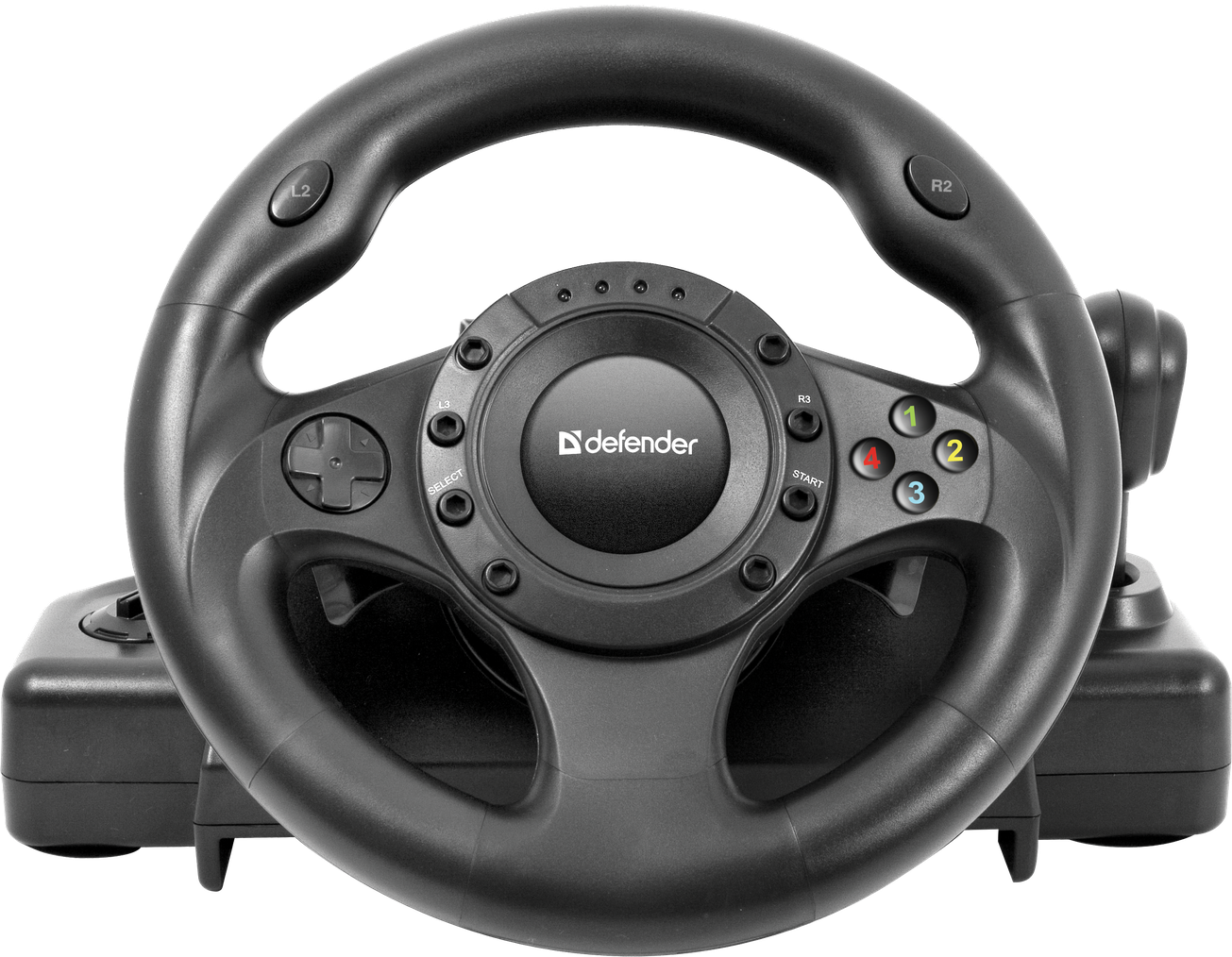 Руль игровой  Defender Forsage Drift GT черный