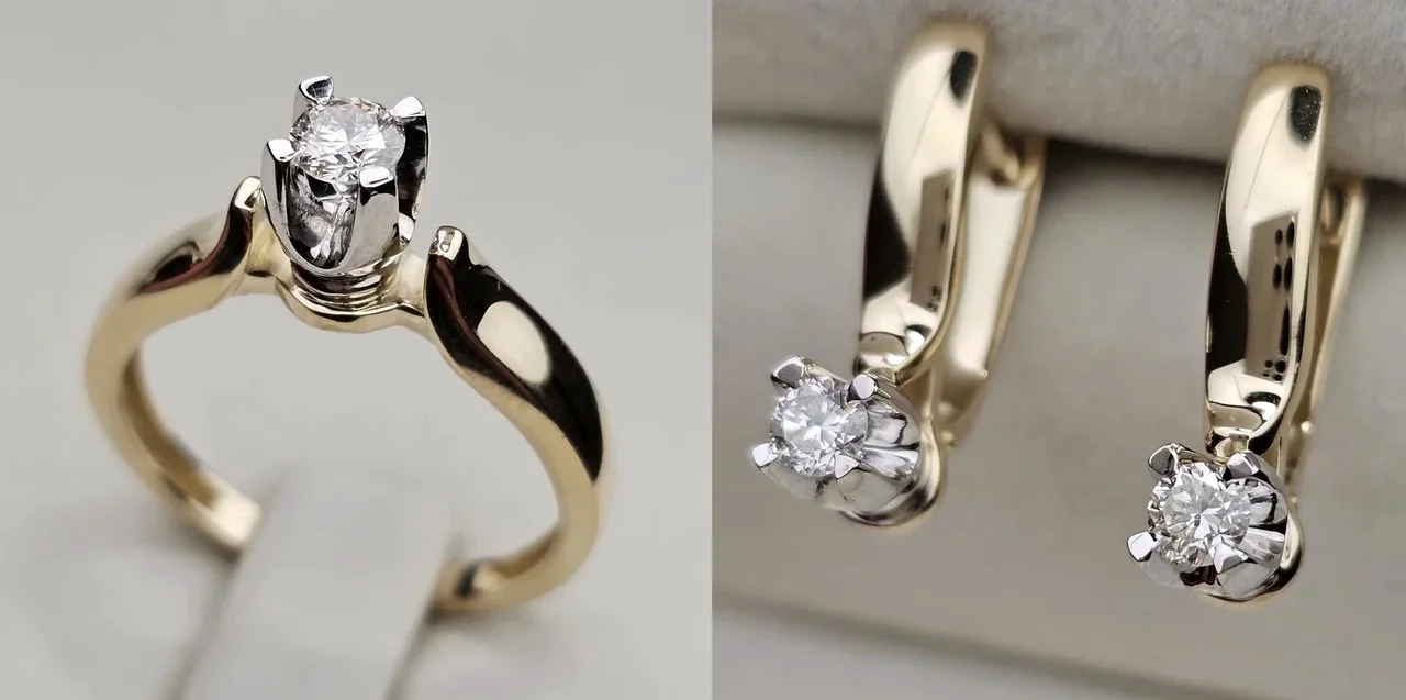Комплект Deimantas 113749369 16,5р 0,185ct 0,32ct. купить,NaN
