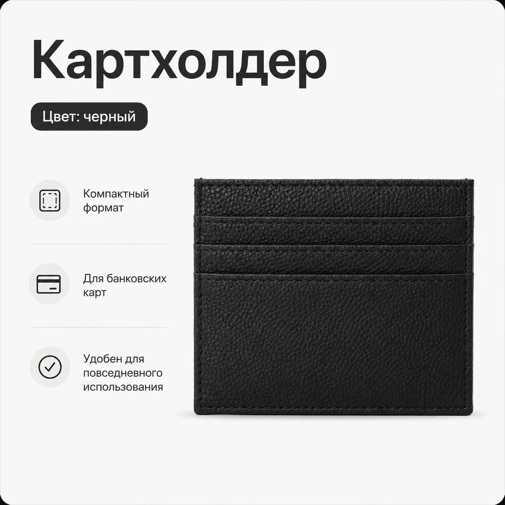 Картхолдер черный