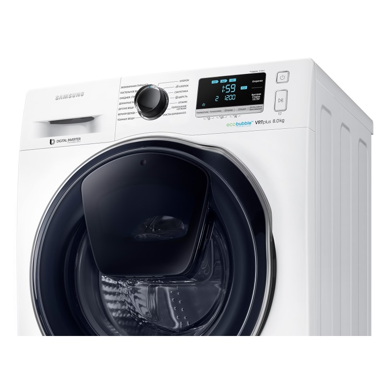 Стиральная машина Samsung WW80K6210RW/LD белая купить,NaN