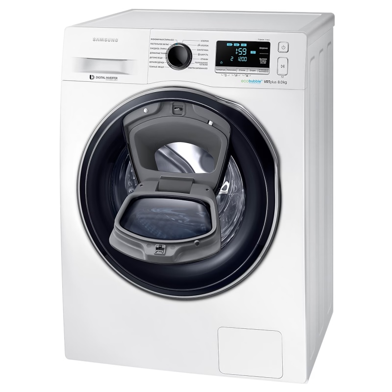 Стиральная машина Samsung WW80K6210RW/LD белая купить,NaN