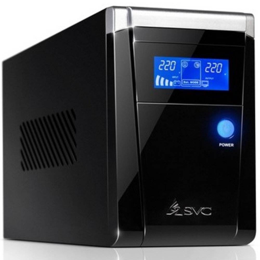 ИБП SVC V-1200-F-LCD черный