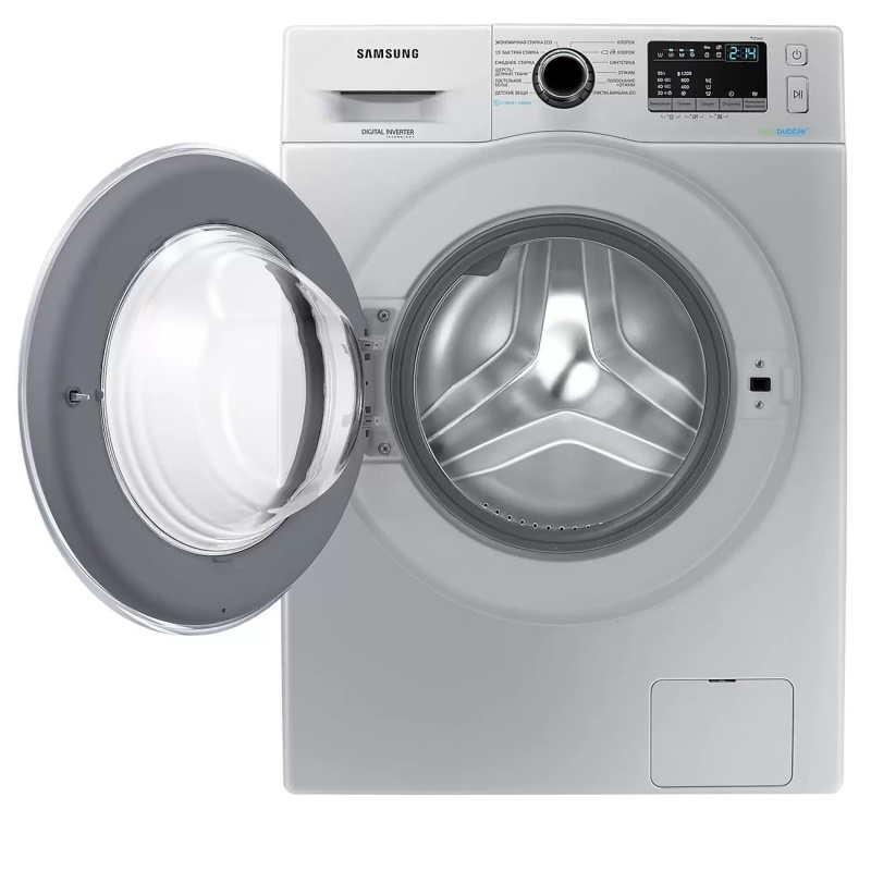 Стиральная машина Samsung WW60J42E0HS/LD серебристая купить,NaN
