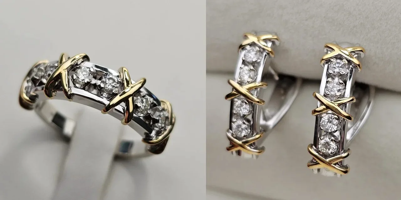 Комплект Deimantas 113749366 18р 0,365ct 0,467ct. купить,NaN